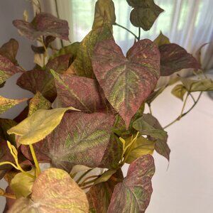 Fall leaf spray, home decor, faux fall leaves, artificial grass, home decor